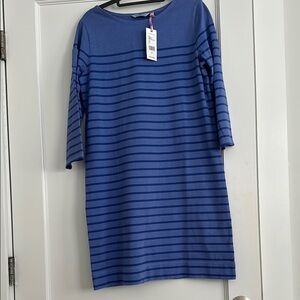 NWT VINEYARD VINES Blue Sheath Dress with Raglan Sleeves